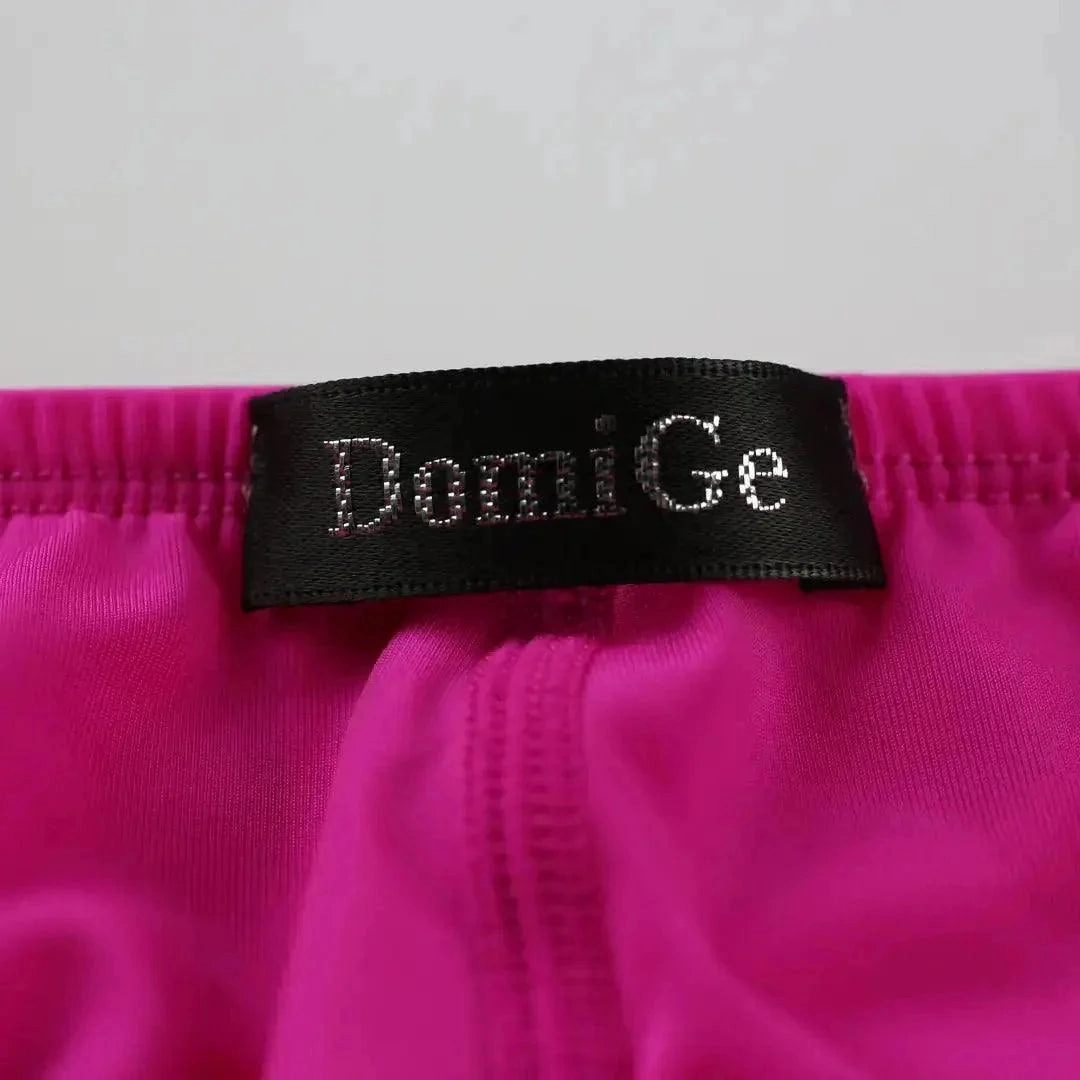 DomiGe Men's Low-Rise Briefs - Full Coverage & Ball Pouch Nylon Underwear