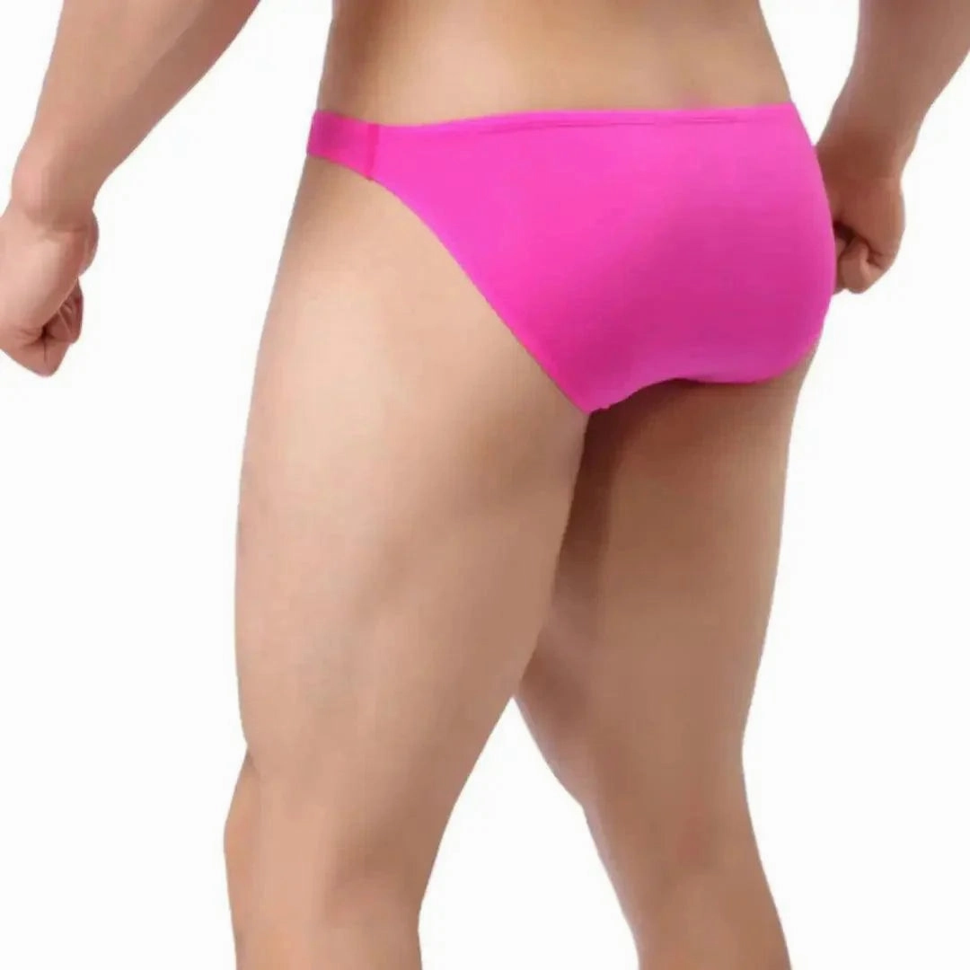 DomiGe Men's Low-Rise Briefs - Full Coverage & Ball Pouch Nylon Underwear