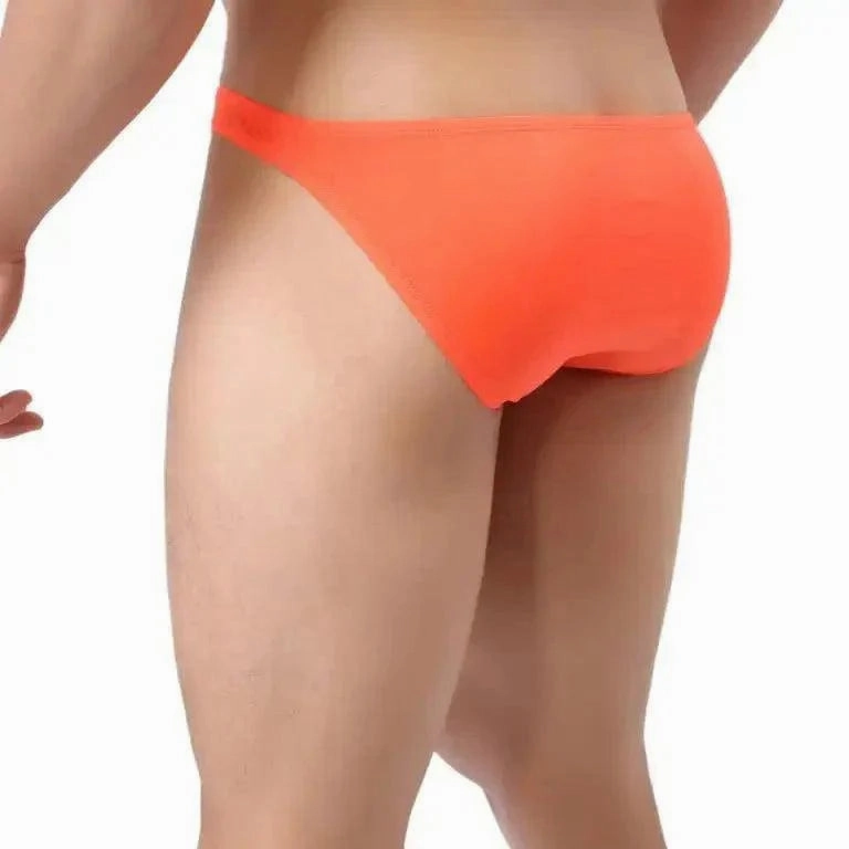 DomiGe Men's Low-Rise Briefs - Full Coverage & Ball Pouch Nylon Underwear