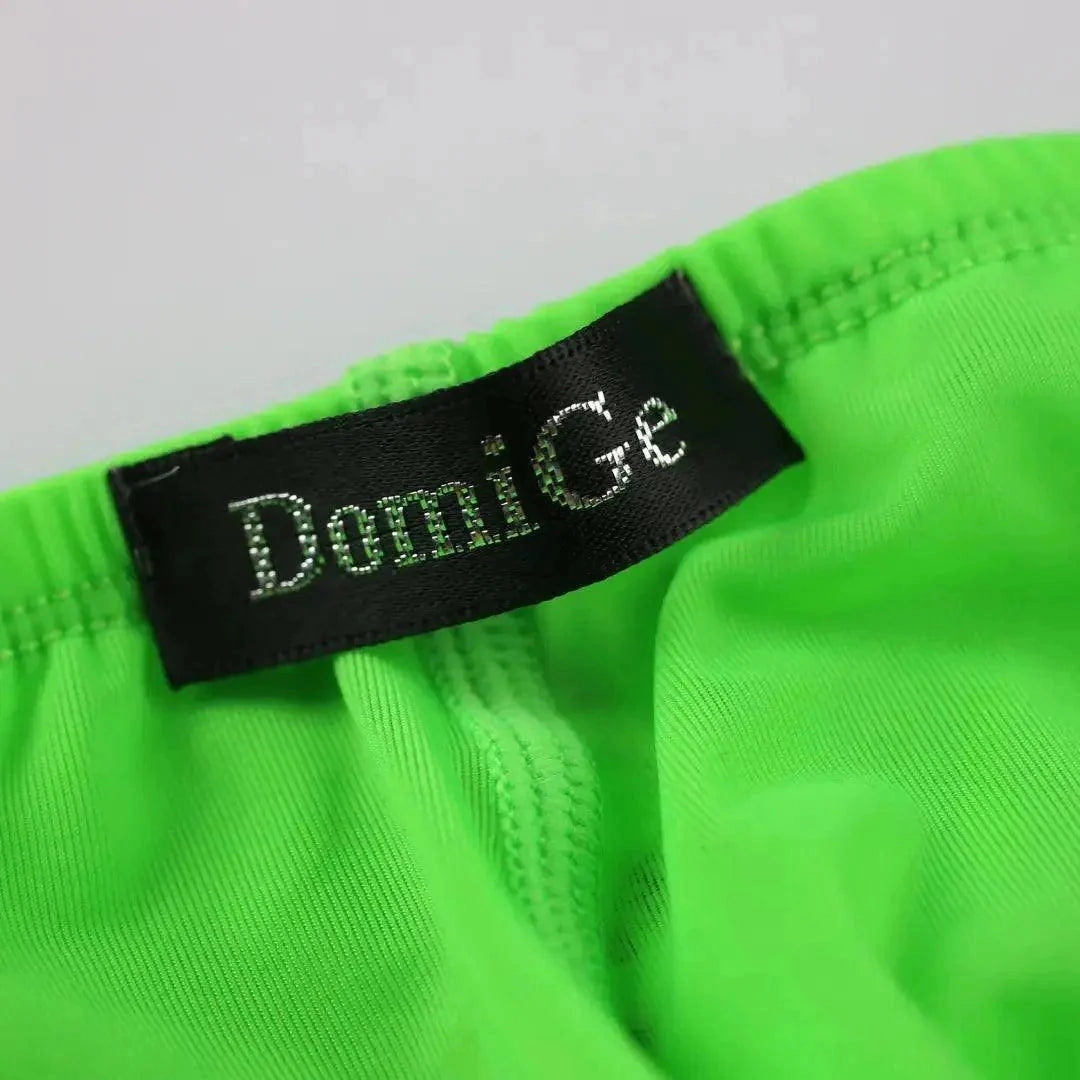 DomiGe Men's Low-Rise Briefs - Full Coverage & Ball Pouch Nylon Underwear