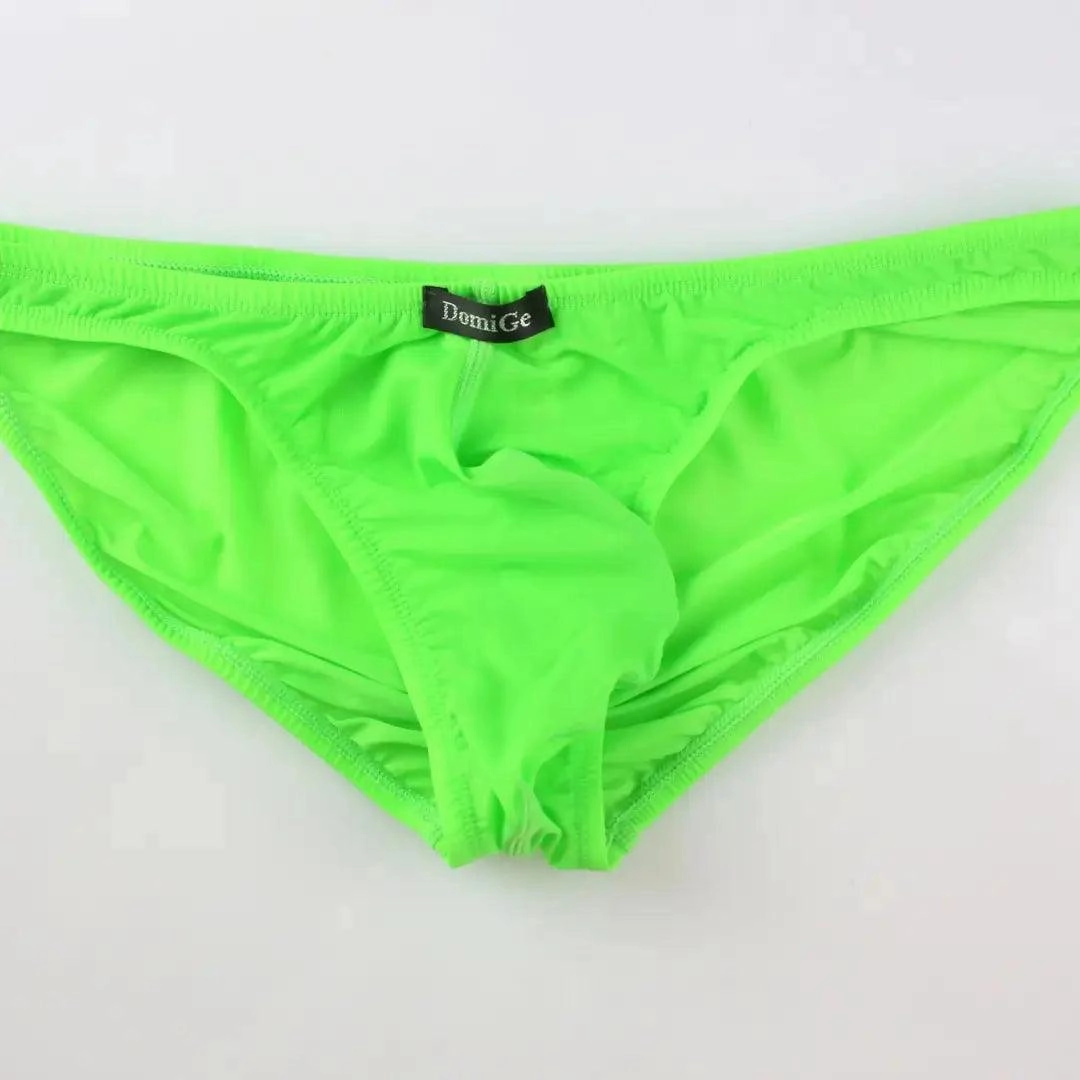 DomiGe Men's Low-Rise Mesh Briefs Full Coverage Male Briefs Underwear