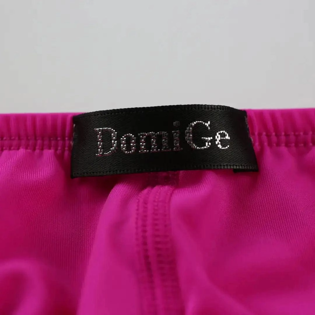 DomiGe Men's Low-Rise Mesh Briefs Full Coverage Male Briefs Underwear