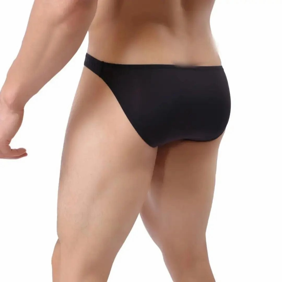 DomiGe Men's Low-Rise Mesh Briefs Full Coverage Male Briefs Underwear