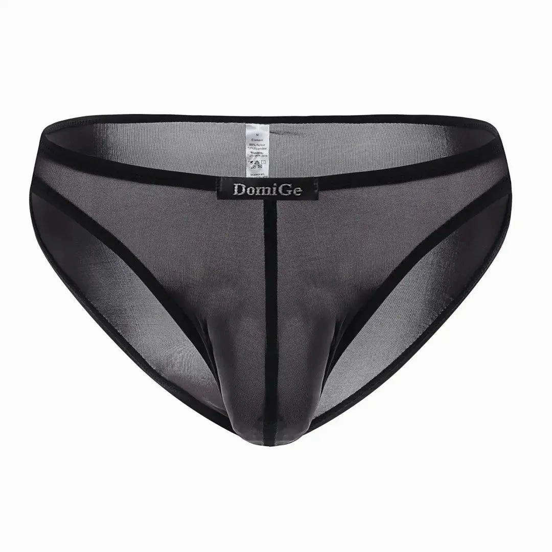 DomiGe Men's Low-Rise Mesh Briefs Full Coverage Male Briefs Underwear