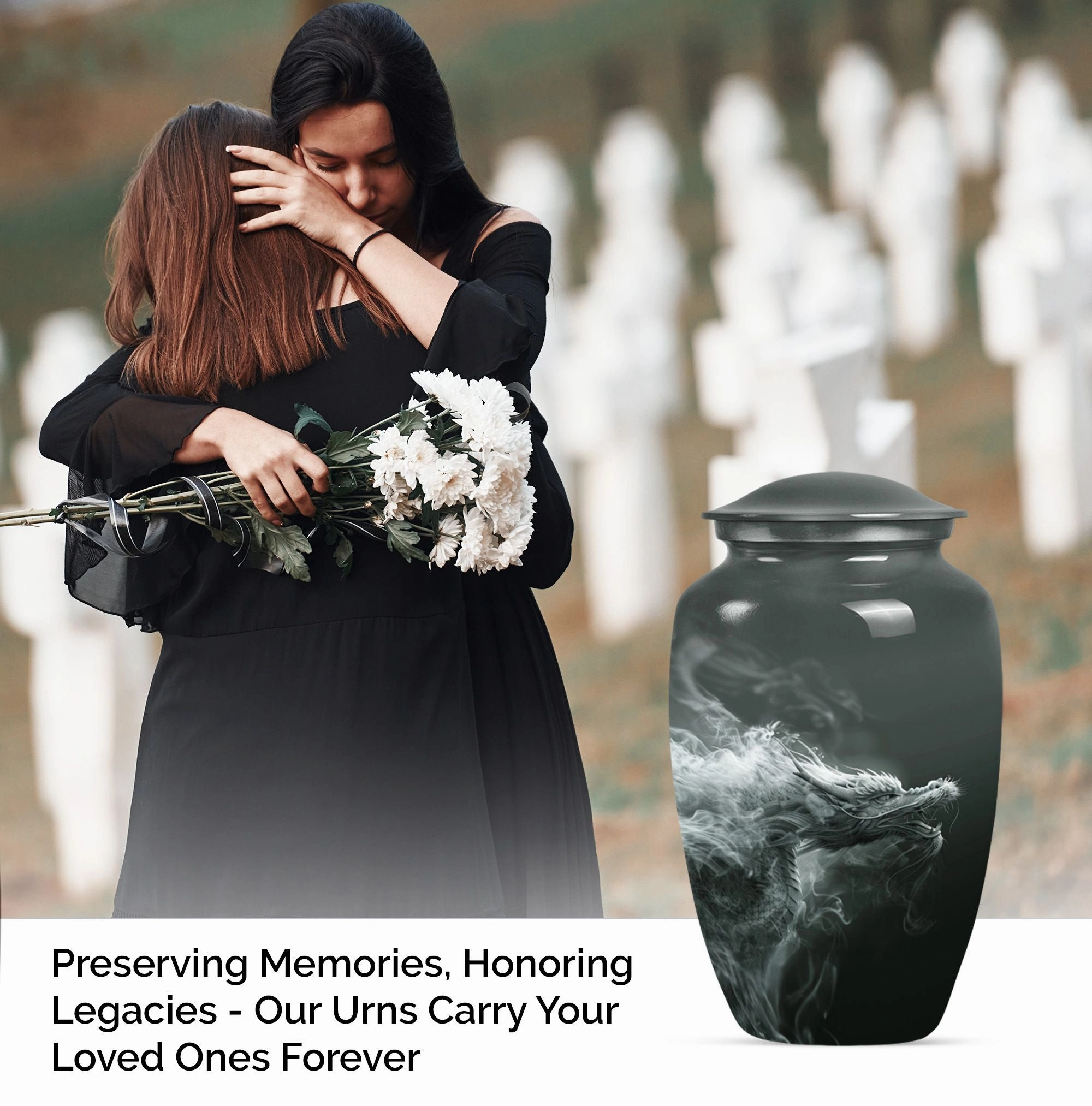 Durable Dragon Cremation Urn: Majestic, Eminent & Dignified