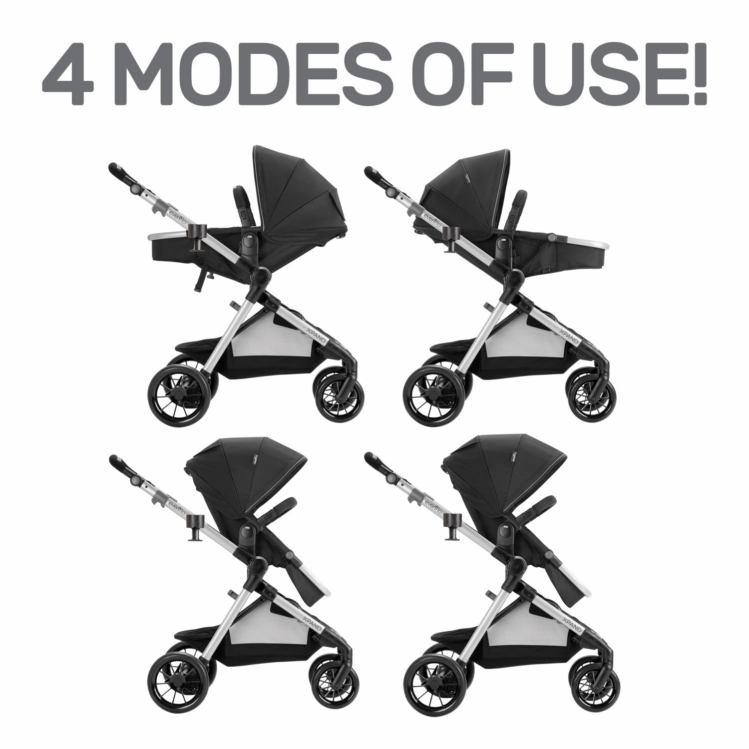 Evenflo Pivot Xpand™ Modular Stroller (Stallion)
