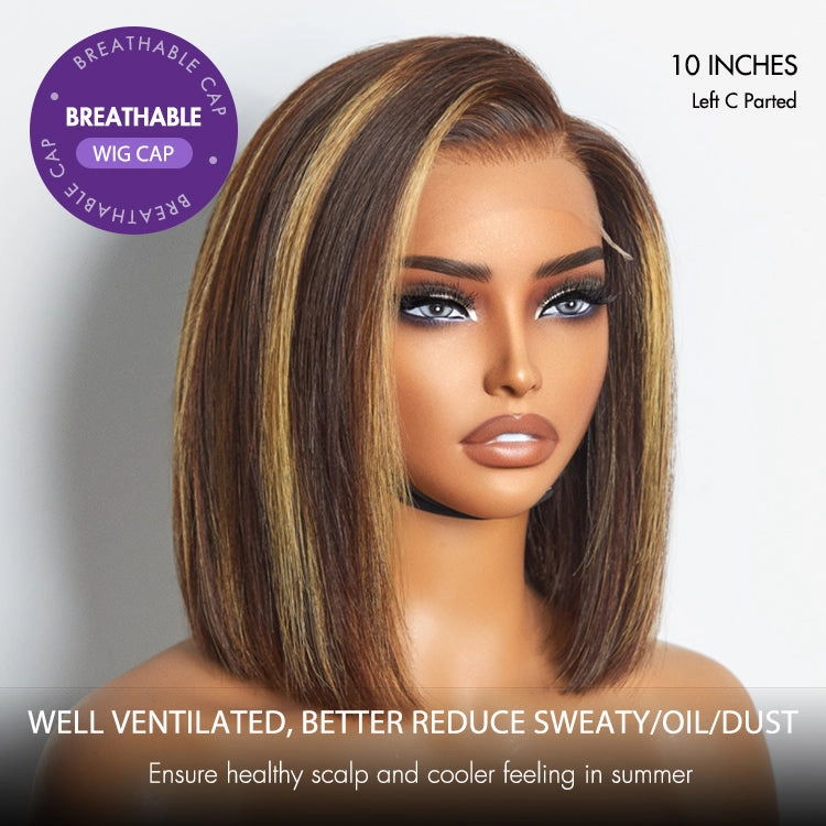 Exclusive Sale | Luvme Hair PartingMax Glueless Wig Silky Blunt Bob Cut 7x6 Closure HD Lace Wig Breathable Cap