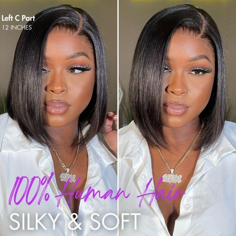 Exclusive Sale | Luvme Hair PartingMax Glueless Wig Silky Blunt Bob Cut 7x6 Closure HD Lace Wig Breathable Cap