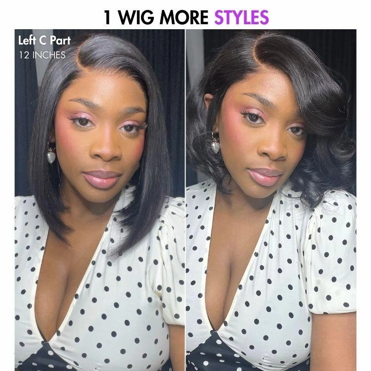 Exclusive Sale | Luvme Hair PartingMax Glueless Wig Silky Blunt Bob Cut 7x6 Closure HD Lace Wig Breathable Cap
