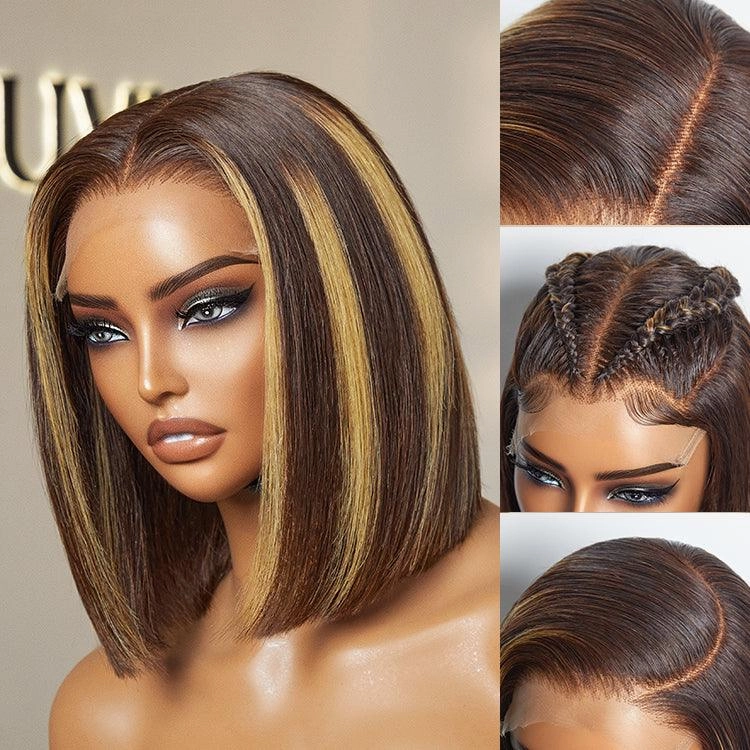 Exclusive Sale | Luvme Hair PartingMax Glueless Wig Silky Blunt Bob Cut 7x6 Closure HD Lace Wig Breathable Cap