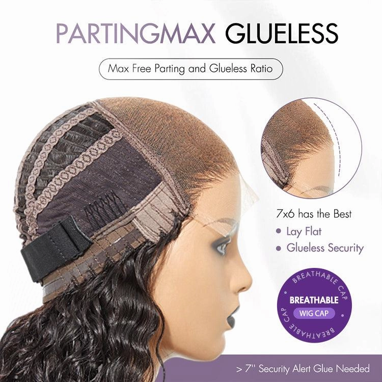 Exclusive Sale | Luvme Hair PartingMax Glueless Wig Silky Blunt Bob Cut 7x6 Closure HD Lace Wig Breathable Cap