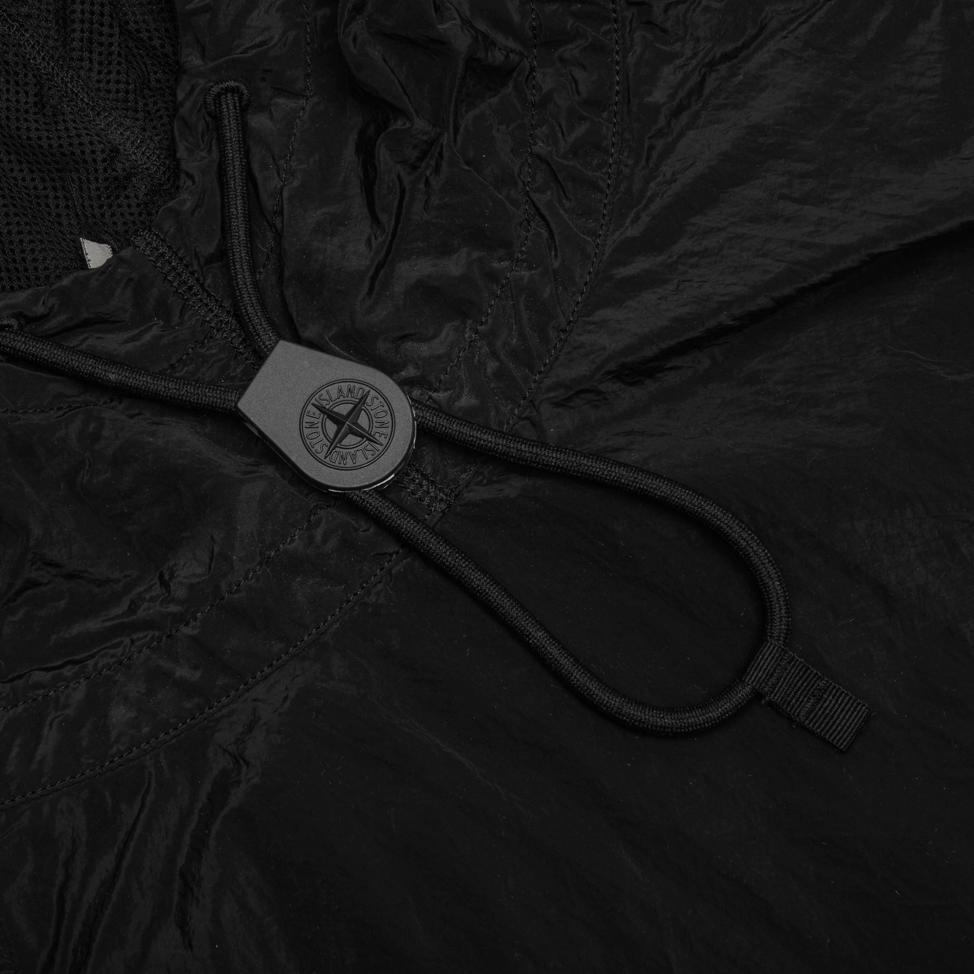 Funnel Neck Lightweight Jacket - Black