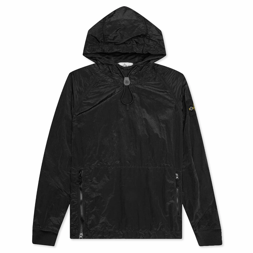 Funnel Neck Lightweight Jacket - Black