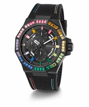 GUESS Mens Black Multi-function Watch