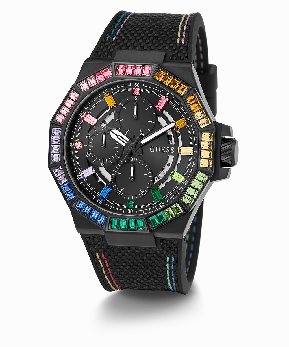 GUESS Mens Black Multi-function Watch