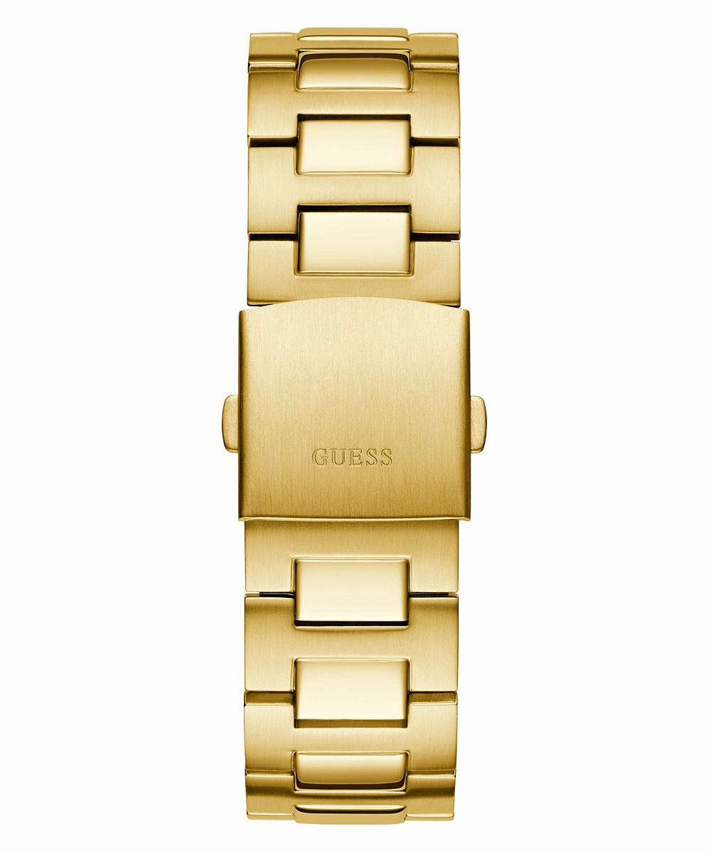 GUESS Mens Gold Tone Multi-function Watch