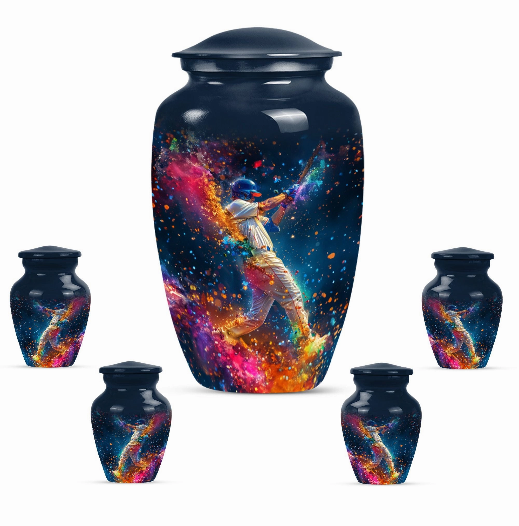 Heartfelt Tribute Baseball Cremation Urn - Durable Large Capacity
