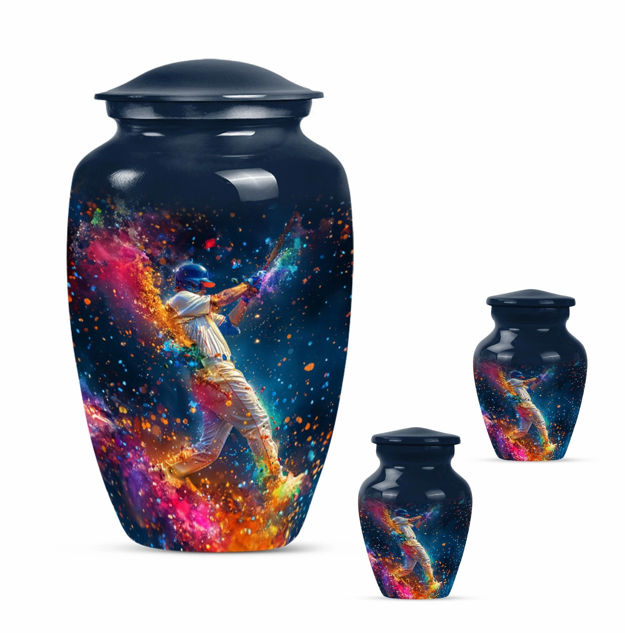 Heartfelt Tribute Baseball Cremation Urn - Durable Large Capacity