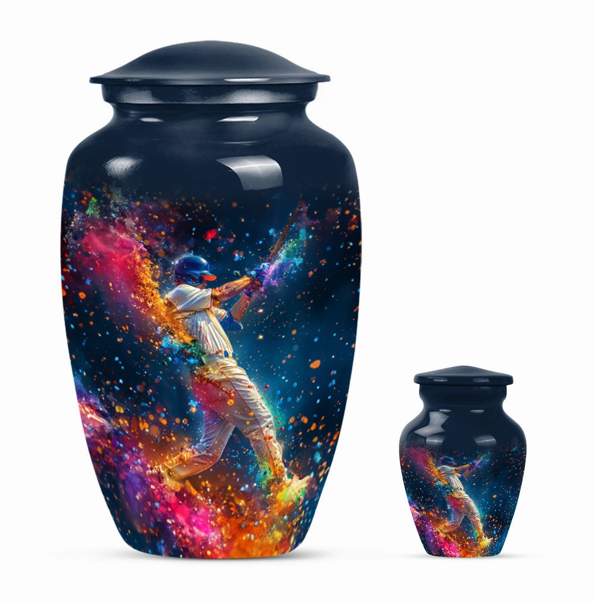 Heartfelt Tribute Baseball Cremation Urn - Durable Large Capacity