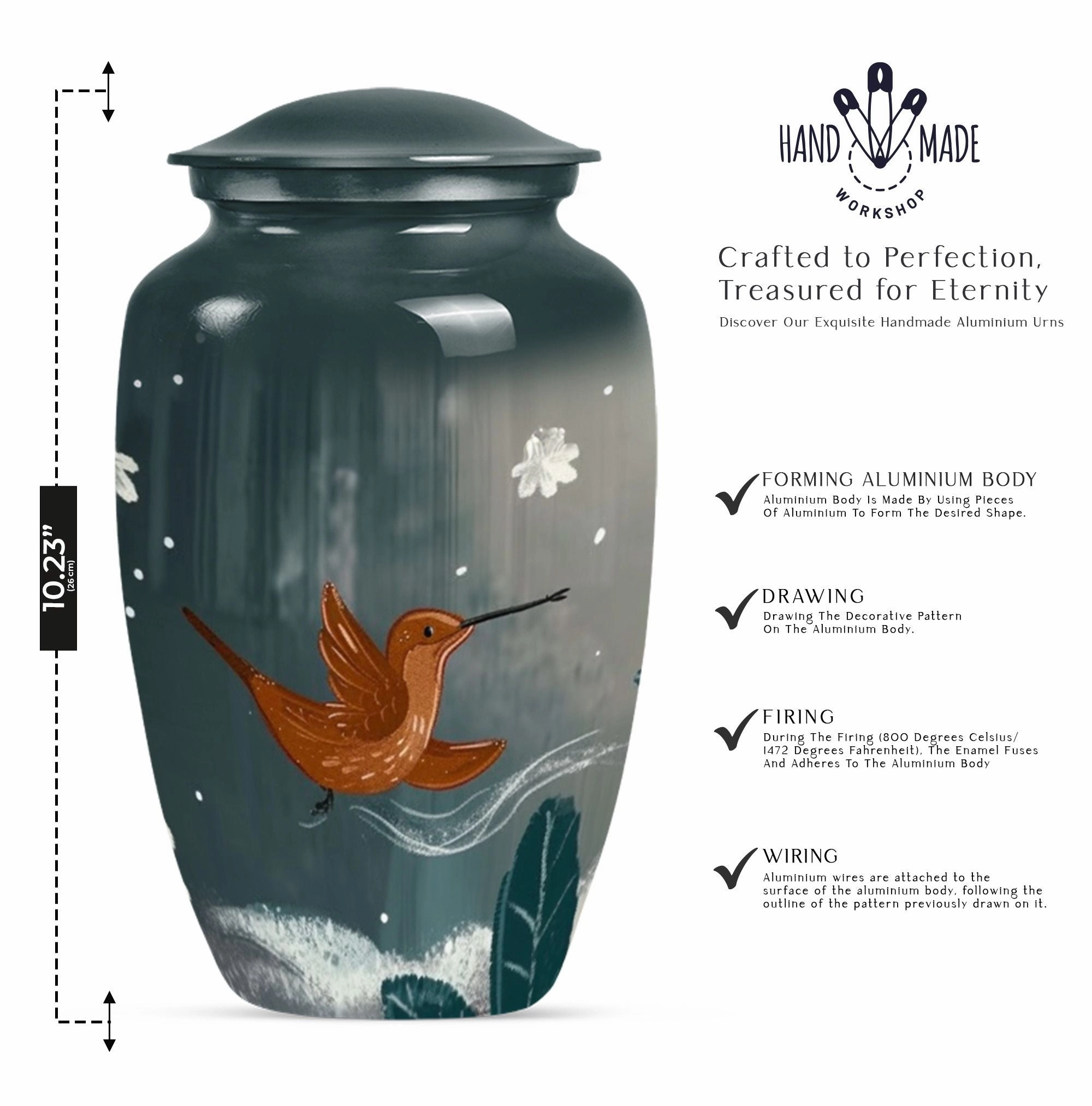 Humming Bird Cherished Memories - Durable Cremation Burial