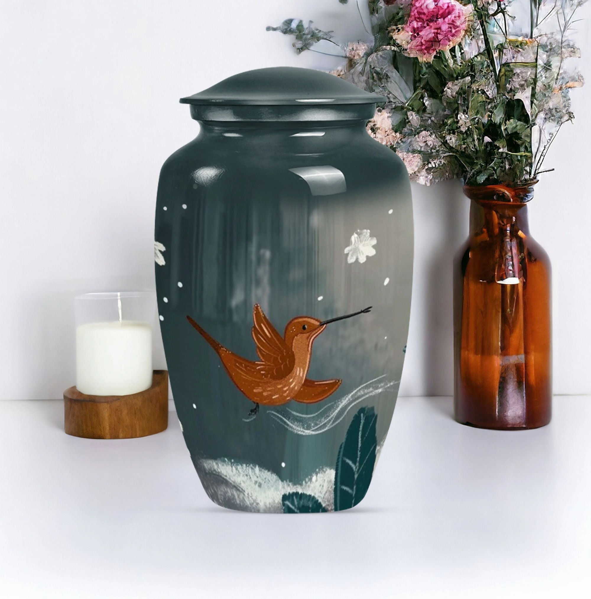 Humming Bird Cherished Memories - Durable Cremation Burial