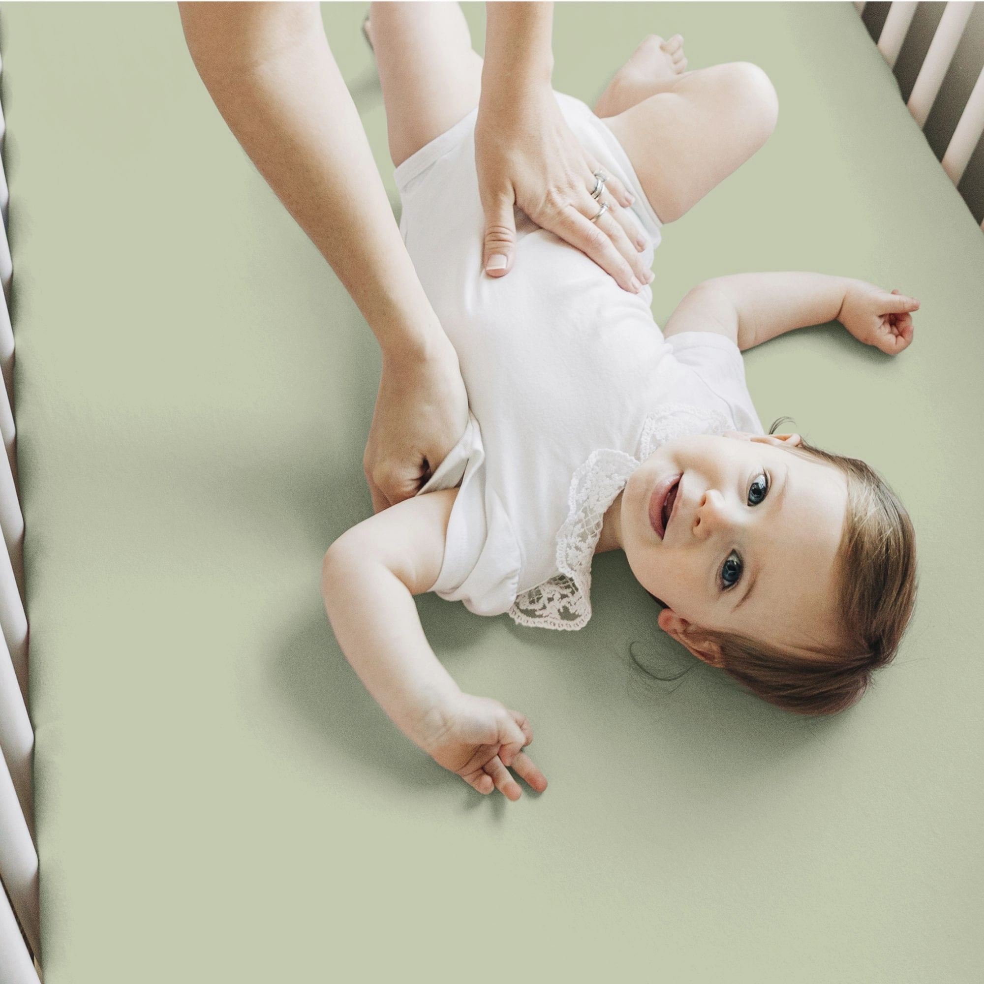 Isla Fitted Crib Sheets (Foxtrot)
