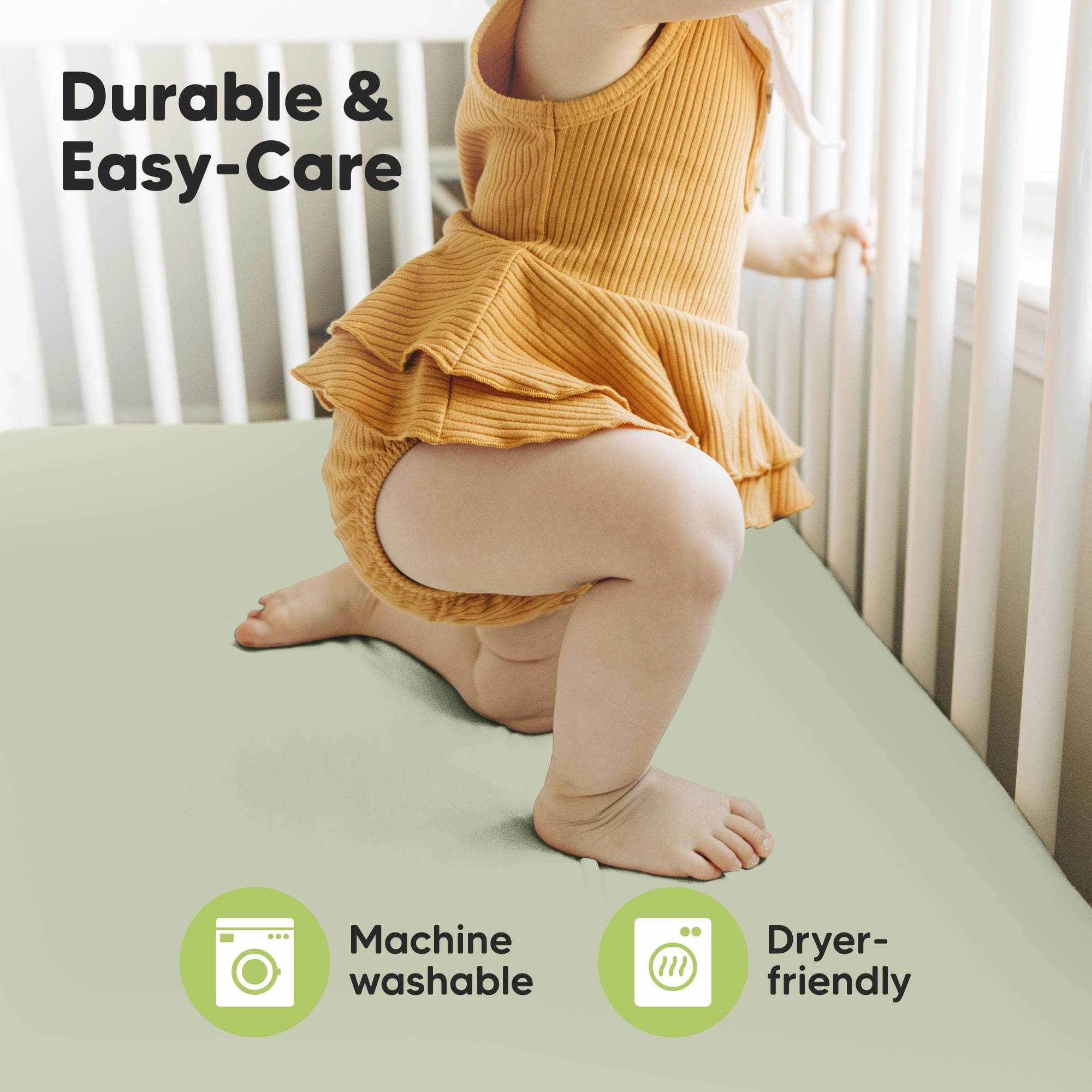 Isla Fitted Crib Sheets (Foxtrot)