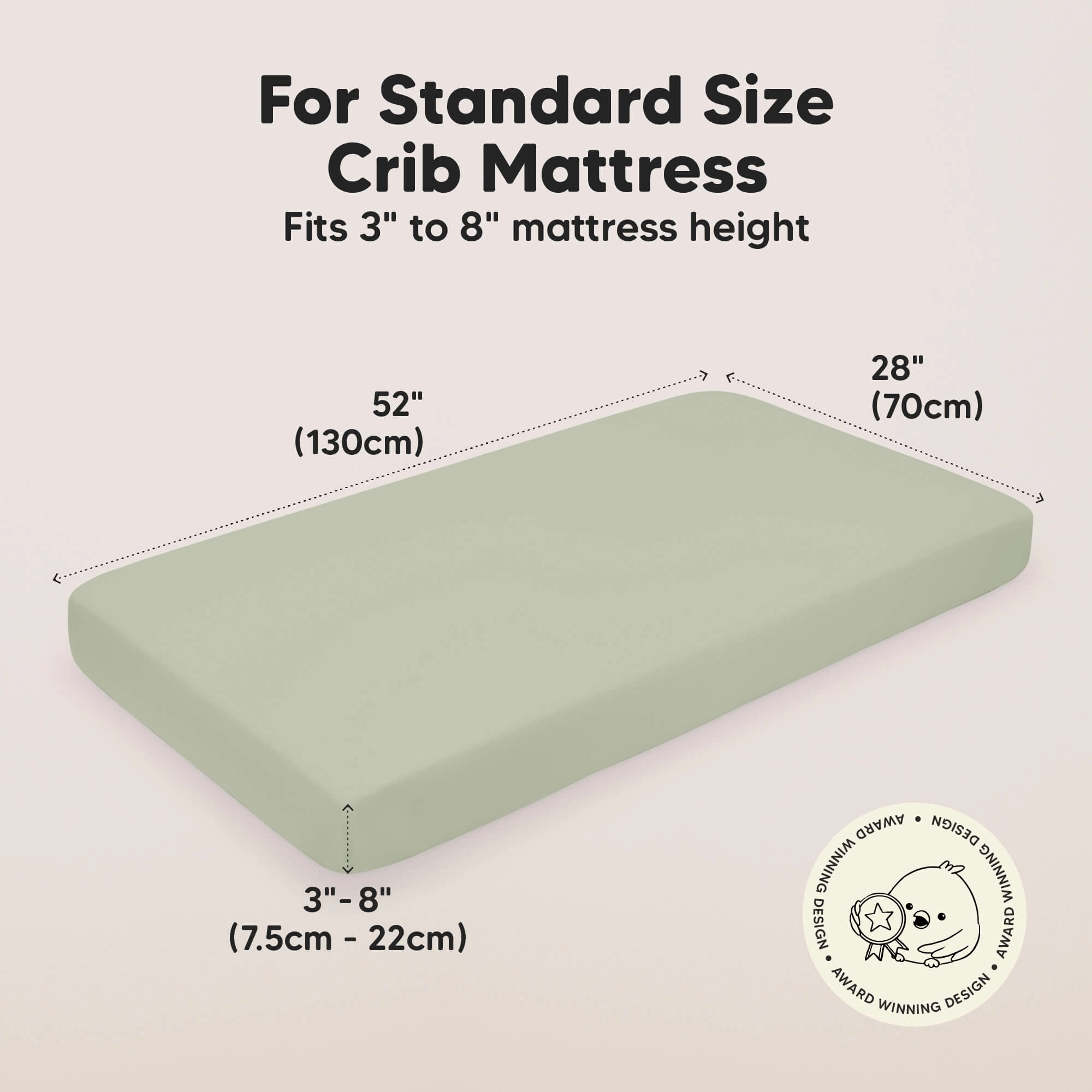 Isla Fitted Crib Sheets (Foxtrot)