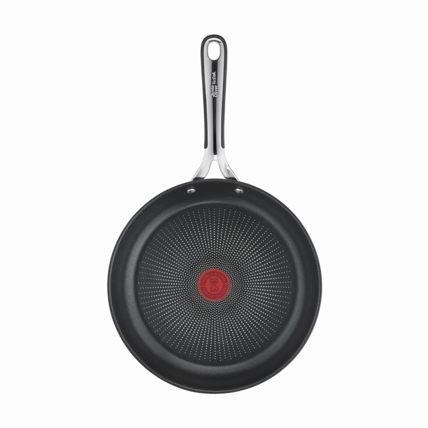 Jamie Oliver by Tefal Kitchen Essentials Induction Non-Stick Stainless Steel Triple Pack Frypans 20/24/28cm
