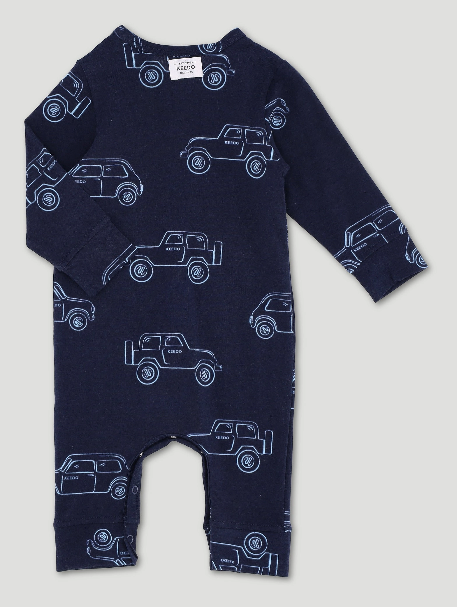 Keedo Baby Boys Cars Printed Babygrow