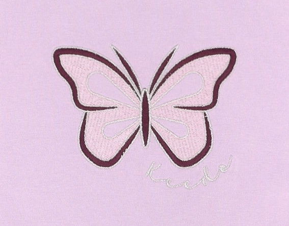Keedo Girls Butterfly Short Sleeve Fashion Tee