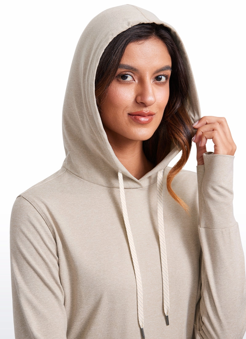 Lightweight Pullover Hoodies with Thumb Holes