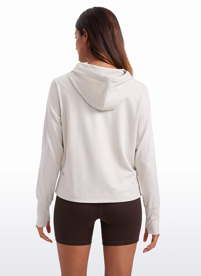 Lightweight Pullover Hoodies with Thumb Holes