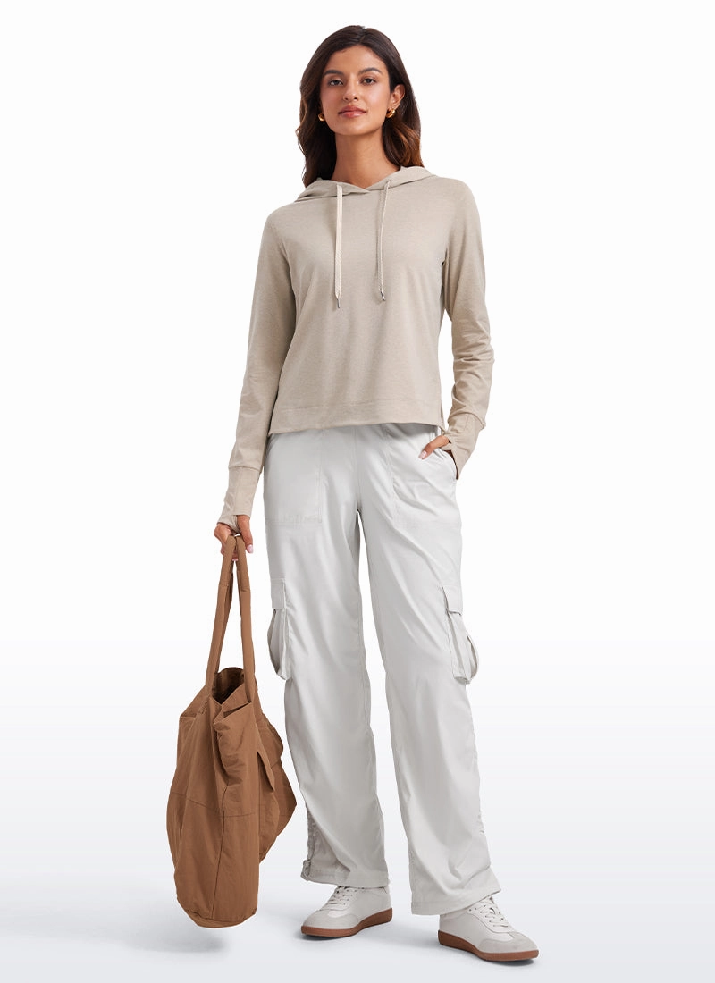 Lightweight Pullover Hoodies with Thumb Holes