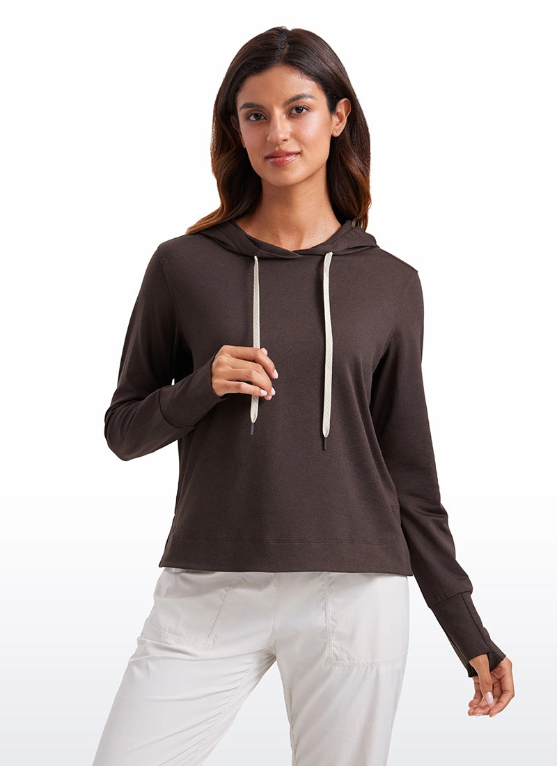 Lightweight Pullover Hoodies with Thumb Holes
