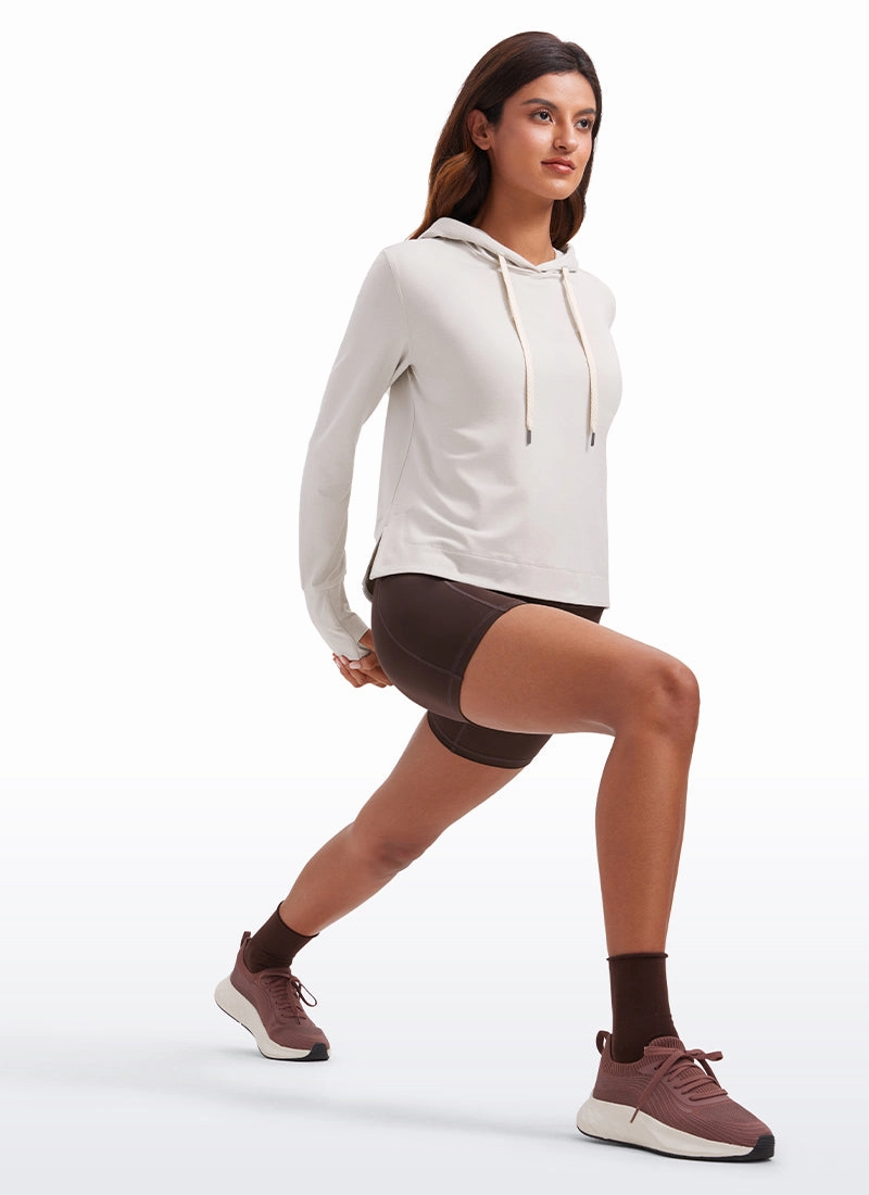 Lightweight Pullover Hoodies with Thumb Holes