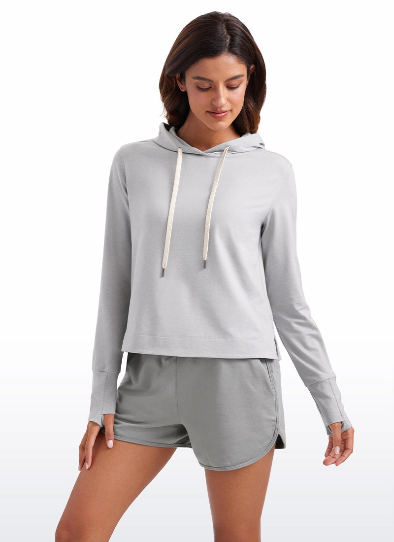 Lightweight Pullover Hoodies with Thumb Holes