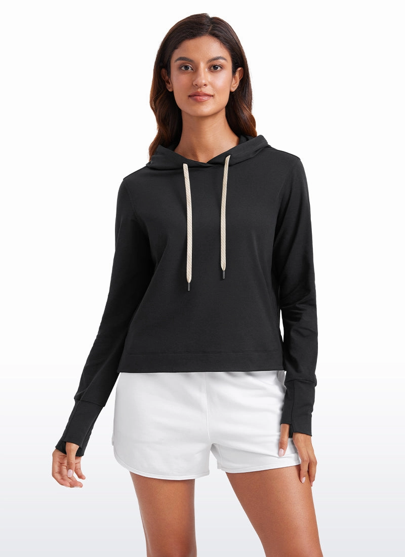 Lightweight Pullover Hoodies with Thumb Holes