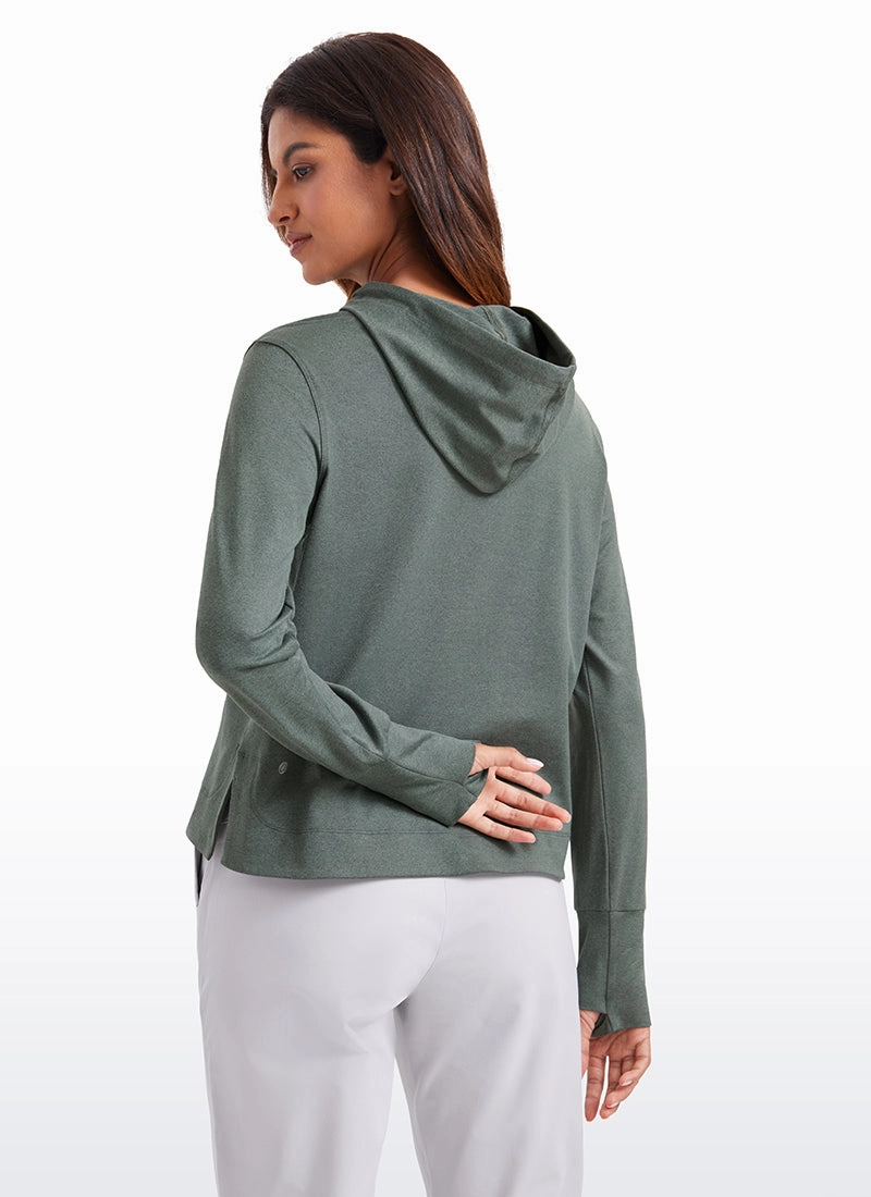 Lightweight Pullover Hoodies with Thumb Holes