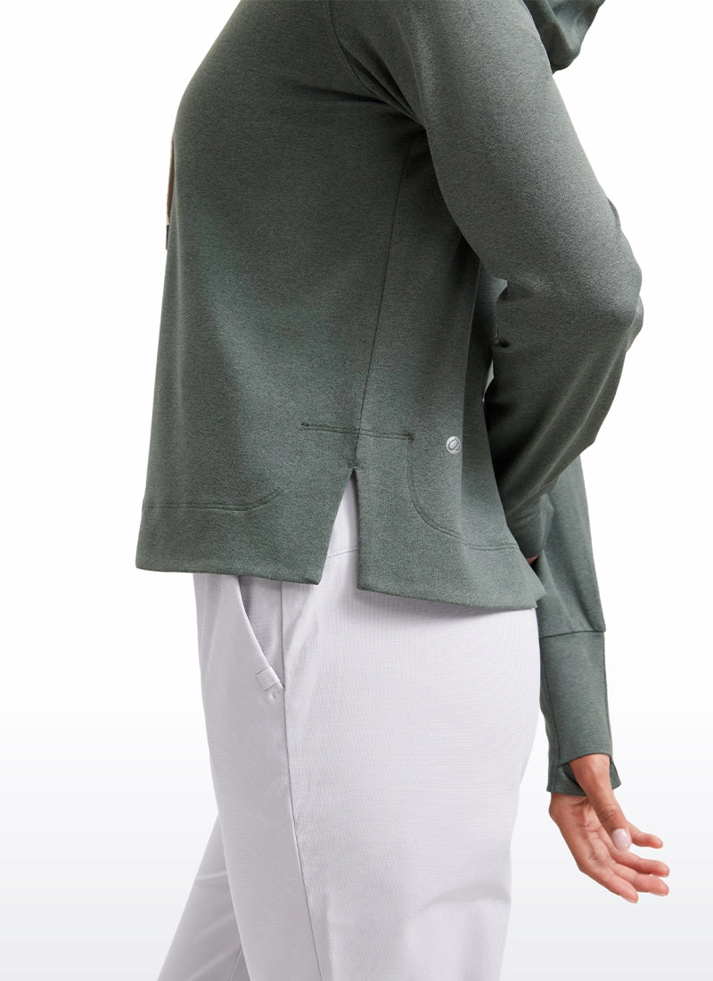 Lightweight Pullover Hoodies with Thumb Holes