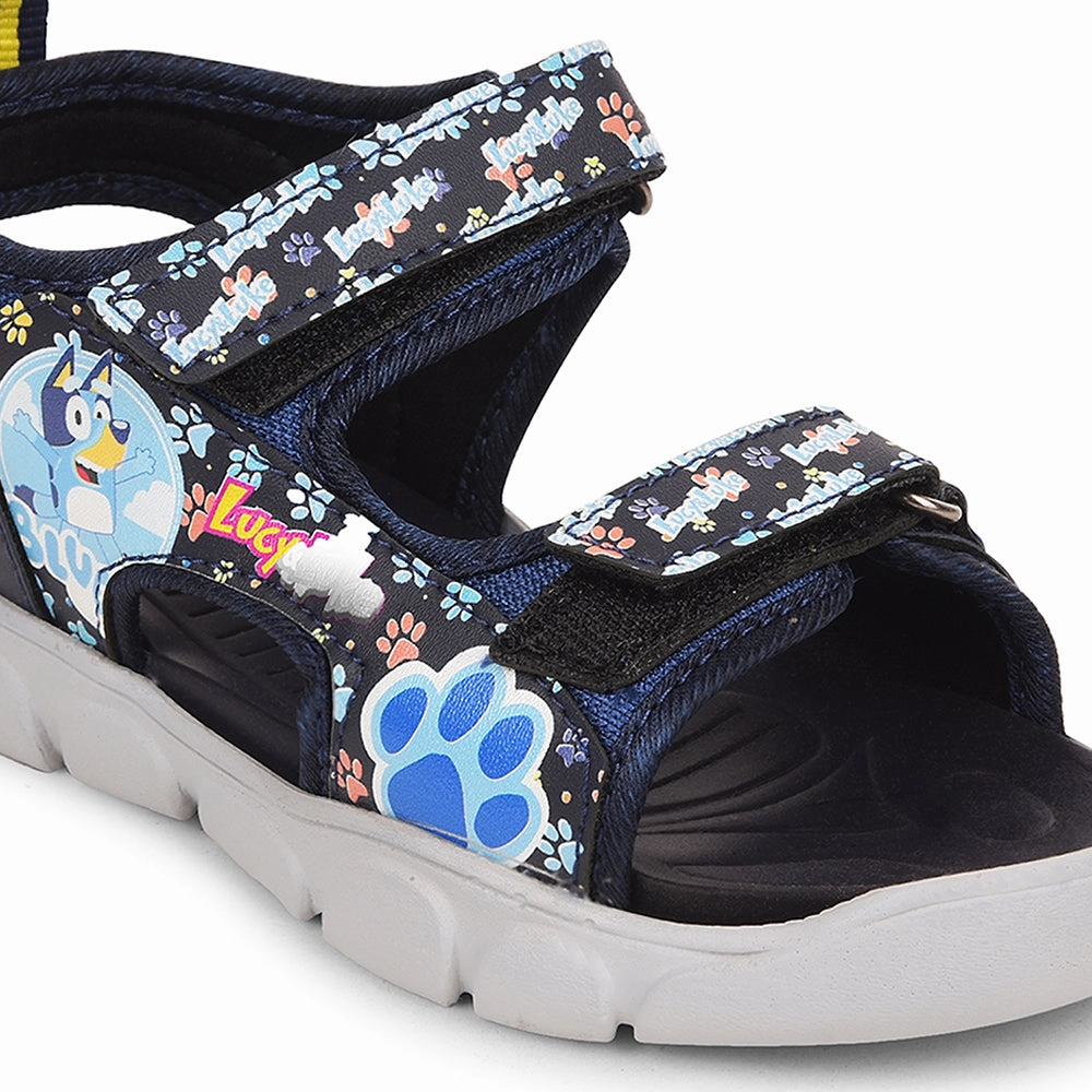 Lucy&Luke Navy Blue Casual Sandal For Kids FLYNN-90 By Liberty