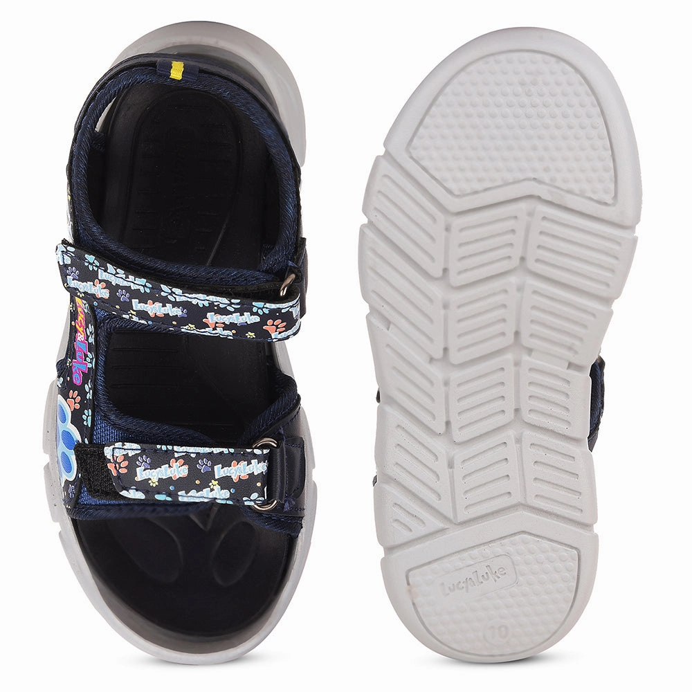 Lucy&Luke Navy Blue Casual Sandal For Kids FLYNN-90 By Liberty