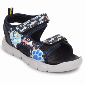 Lucy&Luke Navy Blue Casual Sandal For Kids FLYNN-90 By Liberty