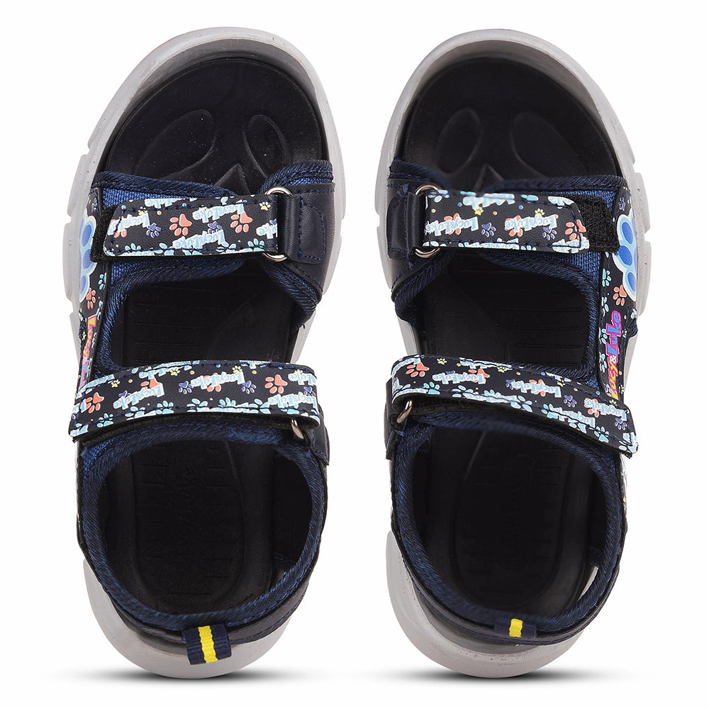 Lucy&Luke Navy Blue Casual Sandal For Kids FLYNN-90 By Liberty
