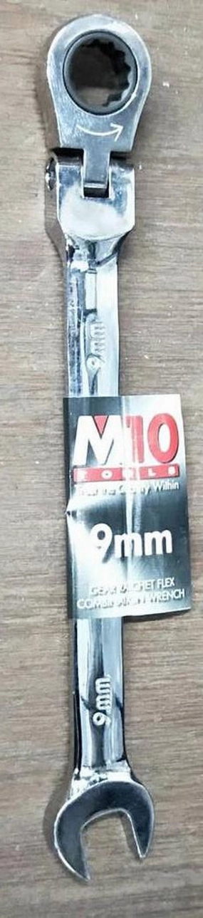 M10 Gear Ratchet Flexible Combination Wrench | Model : 005-057 | Size : 8mm - 26mm