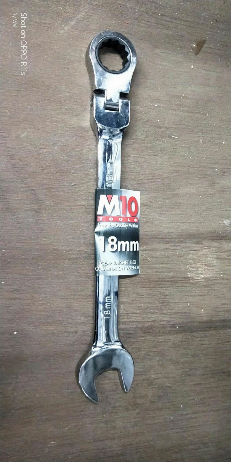 M10 Gear Ratchet Flexible Combination Wrench | Model : 005-057 | Size : 8mm - 26mm