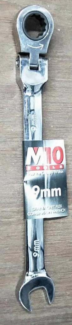M10 Gear Ratchet Flexible Combination Wrench | Model : 005-057 | Size : 8mm - 26mm