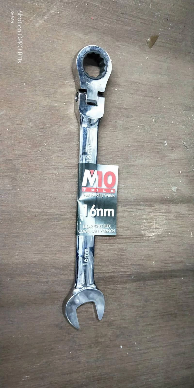 M10 Gear Ratchet Flexible Combination Wrench | Model : 005-057 | Size : 8mm - 26mm