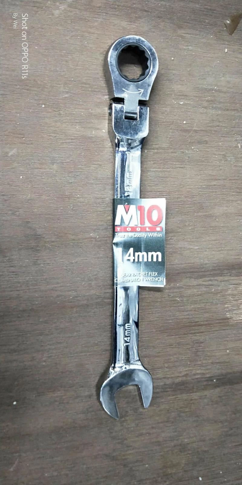 M10 Gear Ratchet Flexible Combination Wrench | Model : 005-057 | Size : 8mm - 26mm
