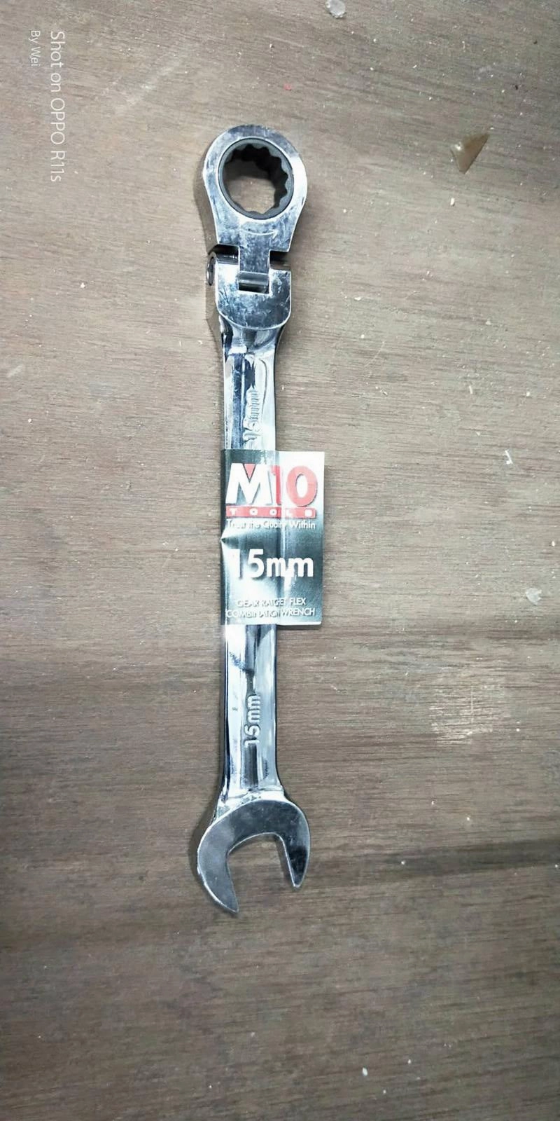 M10 Gear Ratchet Flexible Combination Wrench | Model : 005-057 | Size : 8mm - 26mm